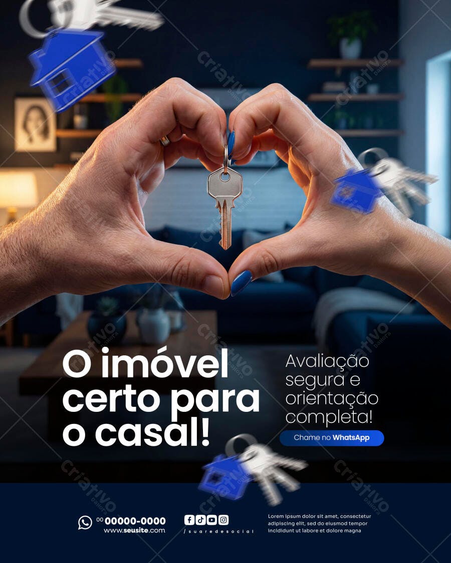 Post Imobiliária Casal Chaves Imóvel PSD Editável