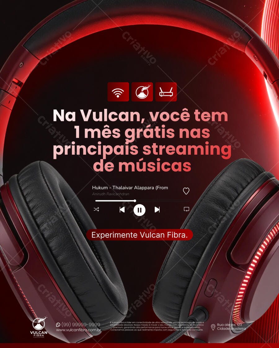 Post Instagram Provedor Internet Fibra PSD Editável