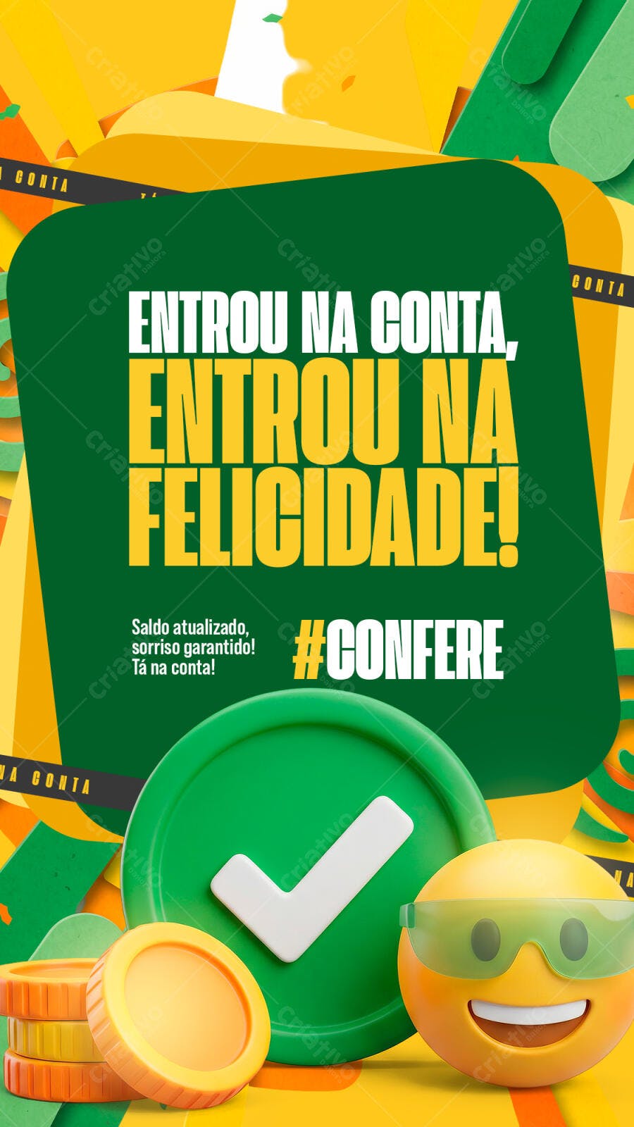 Post Instagram Financeiro Pix Pagamento PSD Editável