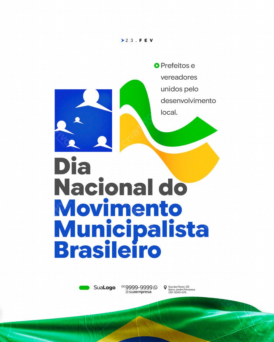 Post Dia Nacional Movimento Municipalista PSD Editável
