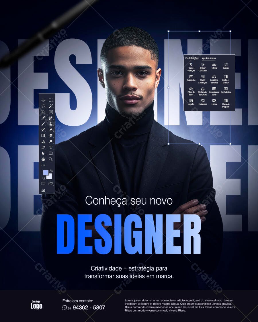 Flyer Designer Gráfico Profissional Agência PSD Editável