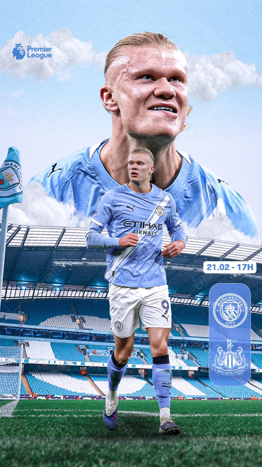 Post Instagram Futebol Premier League PSD Editável