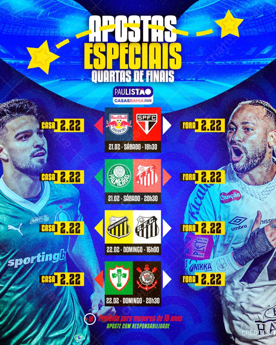Post Instagram Apostas Esportivas Futebol PSD Editável