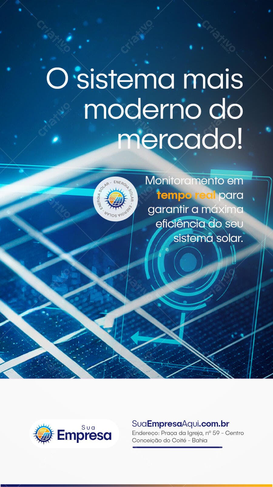 Story Instagram Energia Solar Sustentável PSD Editável