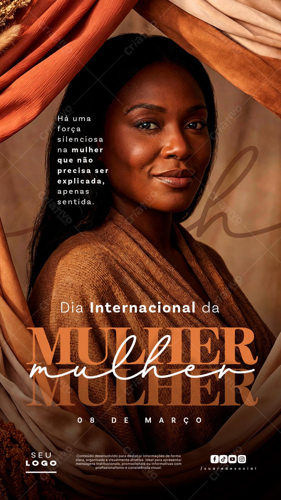 Story Dia da Mulher 8 de Março PSD Editável