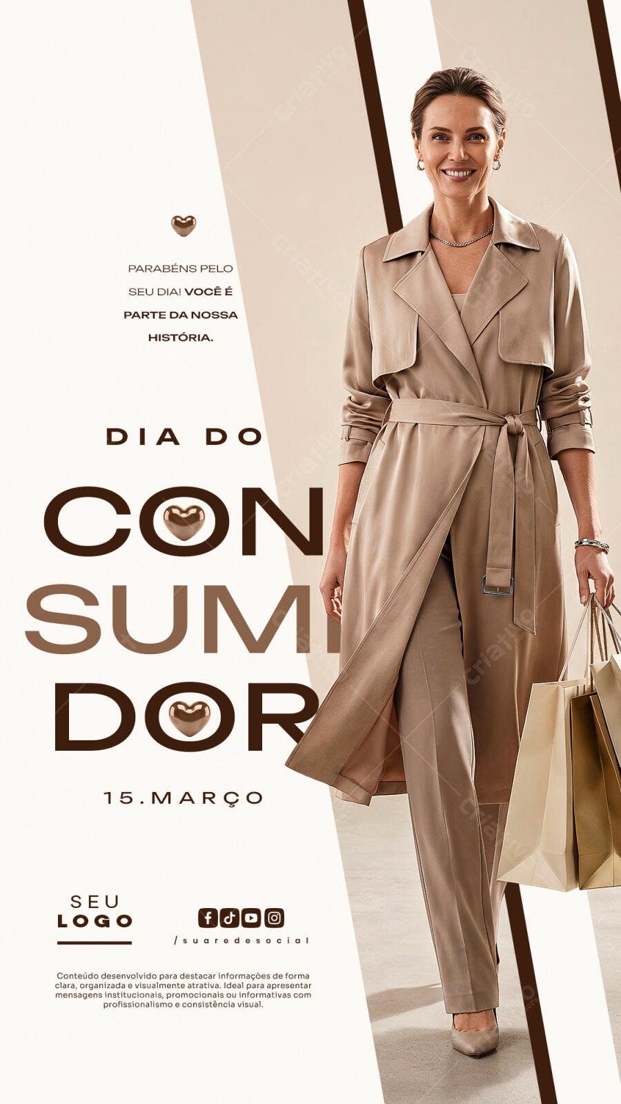 Story Dia do Consumidor 15 de Março Loja de Roupas PSD Editável