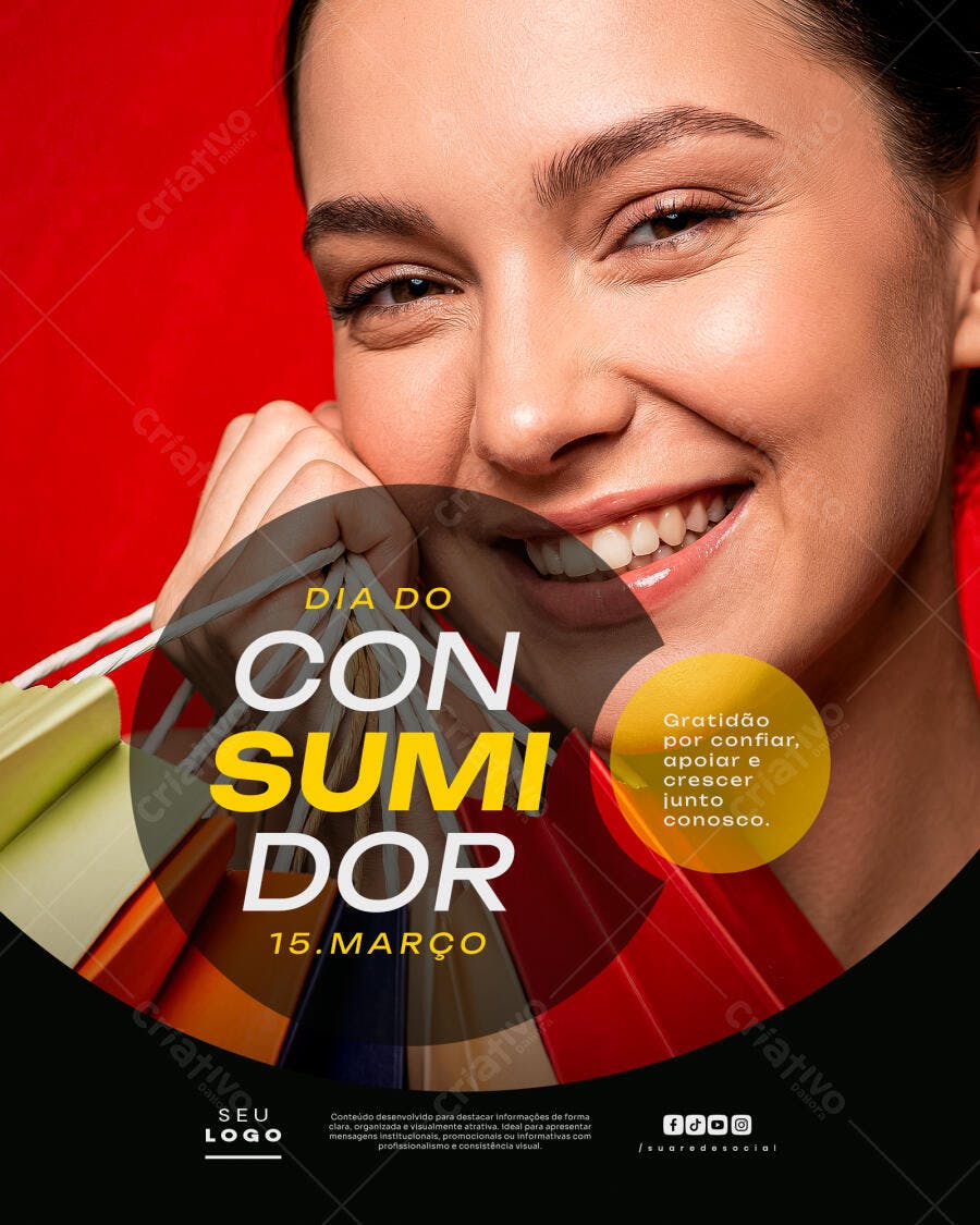 Post Dia do Consumidor 15 de Março PSD Editável