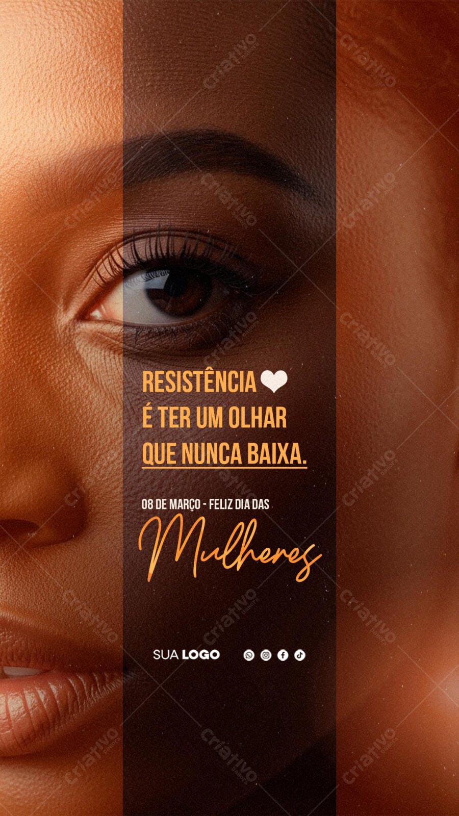 Story Instagram Dia da Mulher 8 de Março PSD Editável