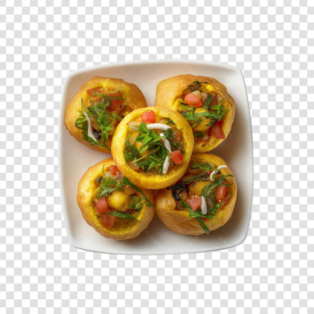 Foto Recortada Mini Pizzas Salgadas Fundo Transparente PNG