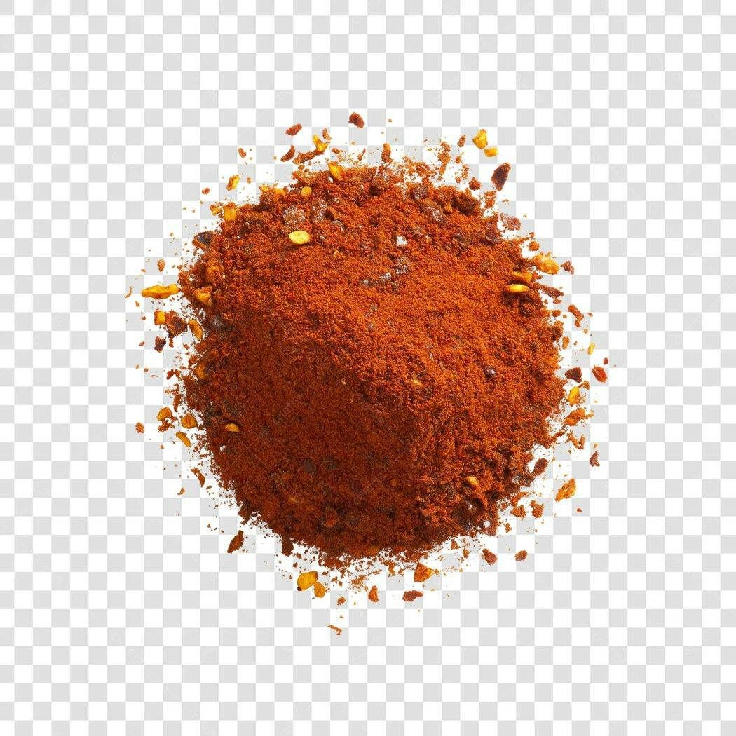 Foto Recortada Páprica Picante Tempero PNG Fundo Transparente