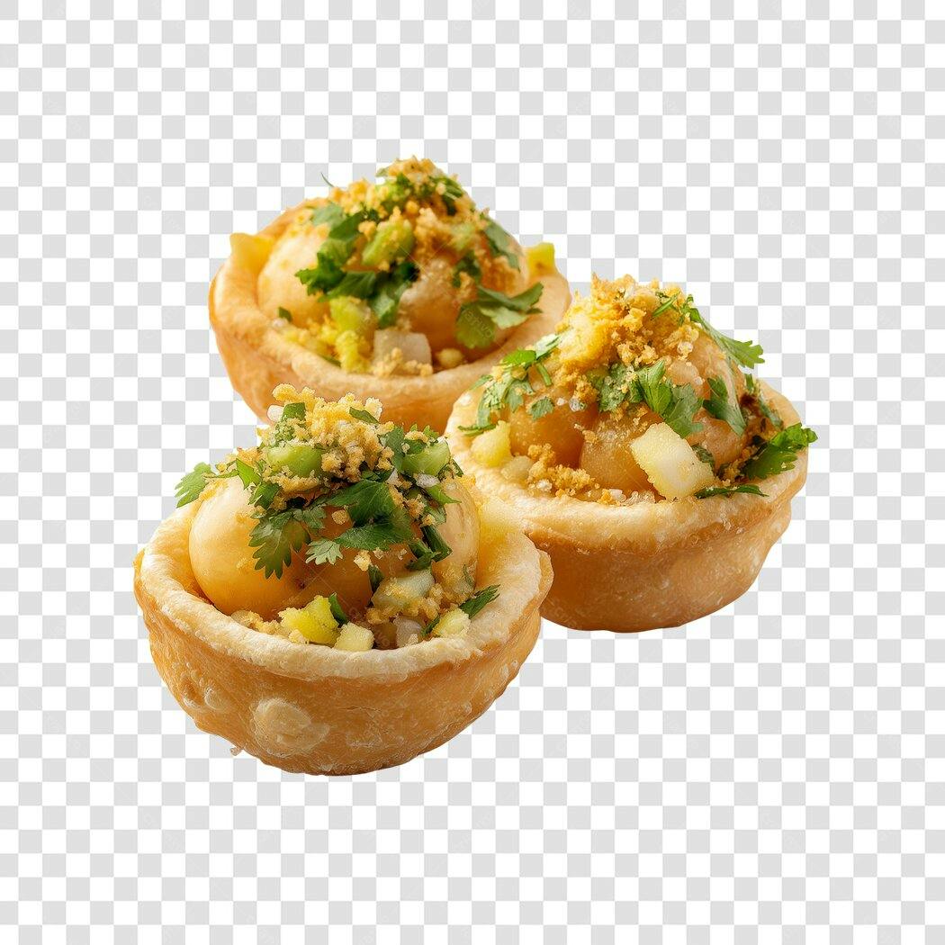 Foto Recortada Mini Torta Salgada Recheada PNG Fundo Transparente