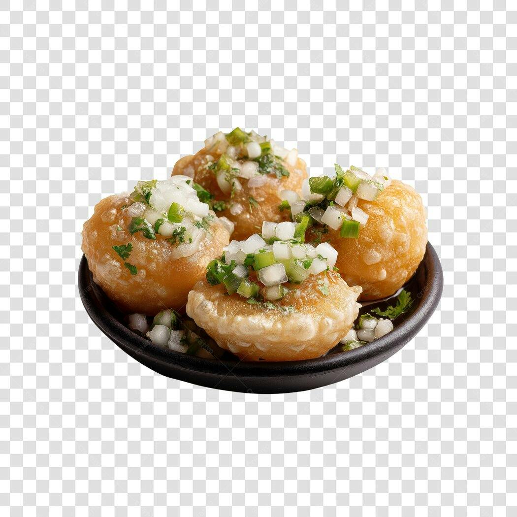 Foto Recortada Bolinho de Chuva com Cebolinha PNG Fundo Transparente