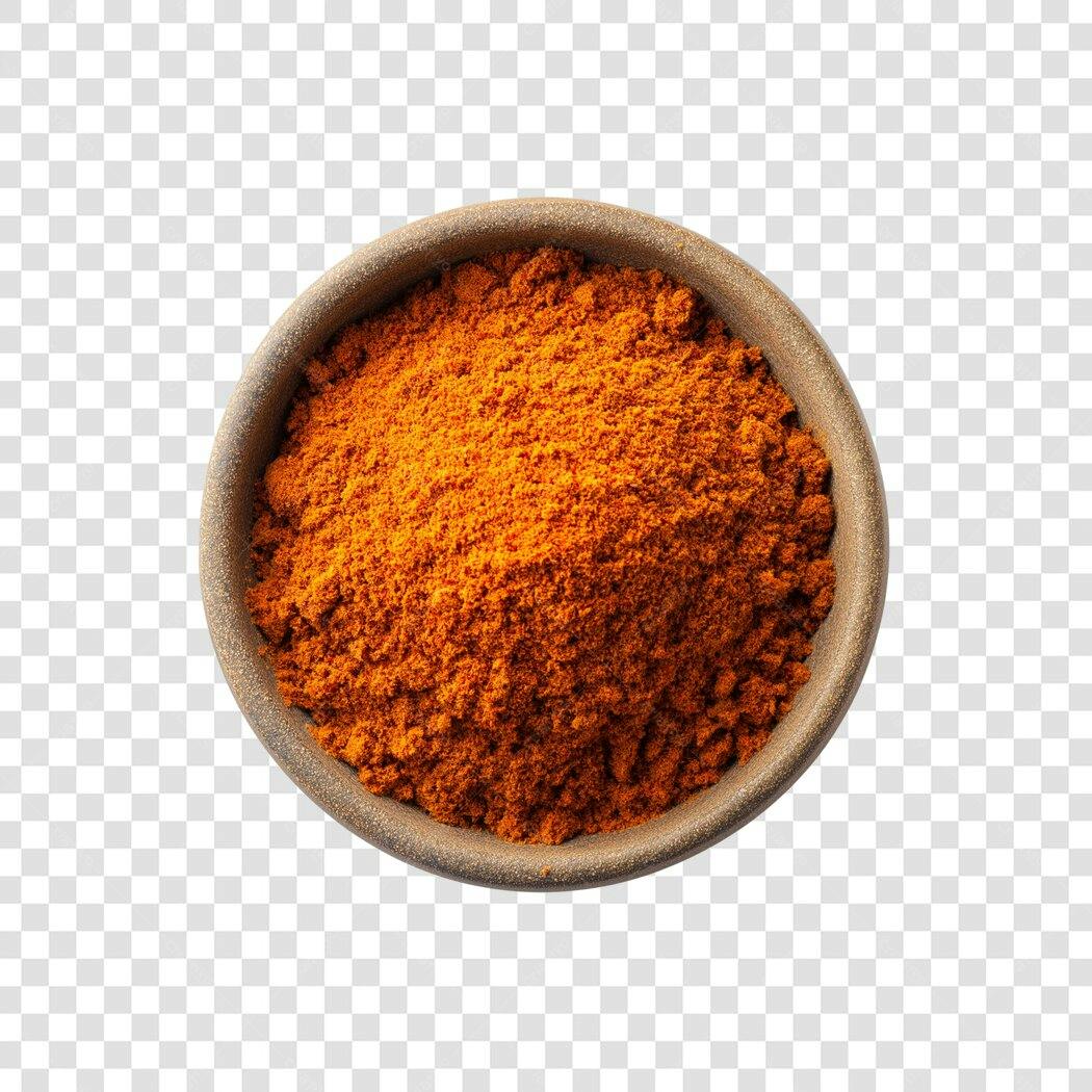 Foto Recortada Tempero Páprica Pimenta Calabresa PNG Fundo Transparente