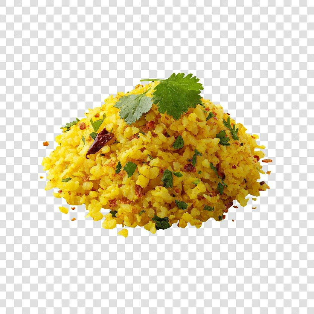 Foto Recortada Arroz Amarelo com Coentro PNG Fundo Transparente