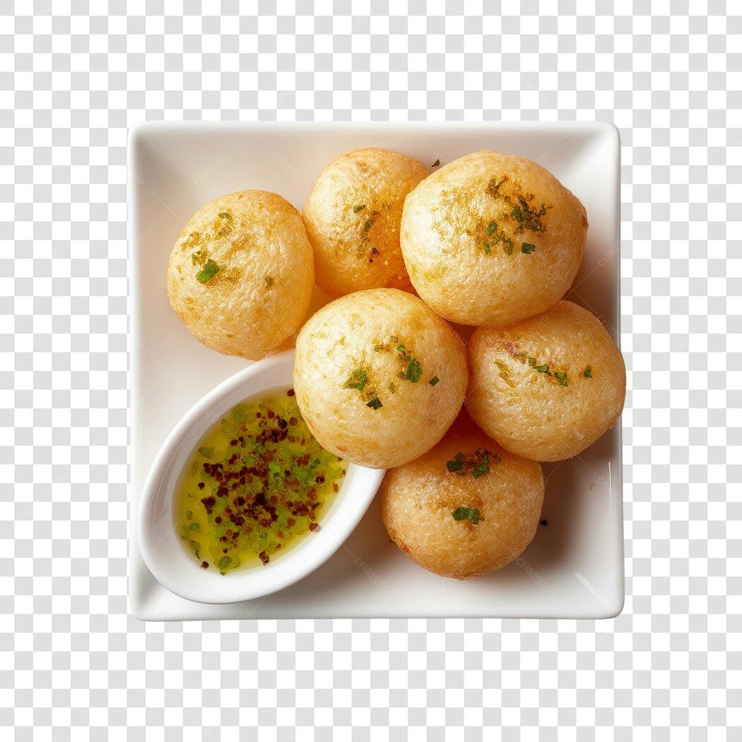 Foto Recortada Bolinho de Chuva com Calda PNG Fundo Transparente