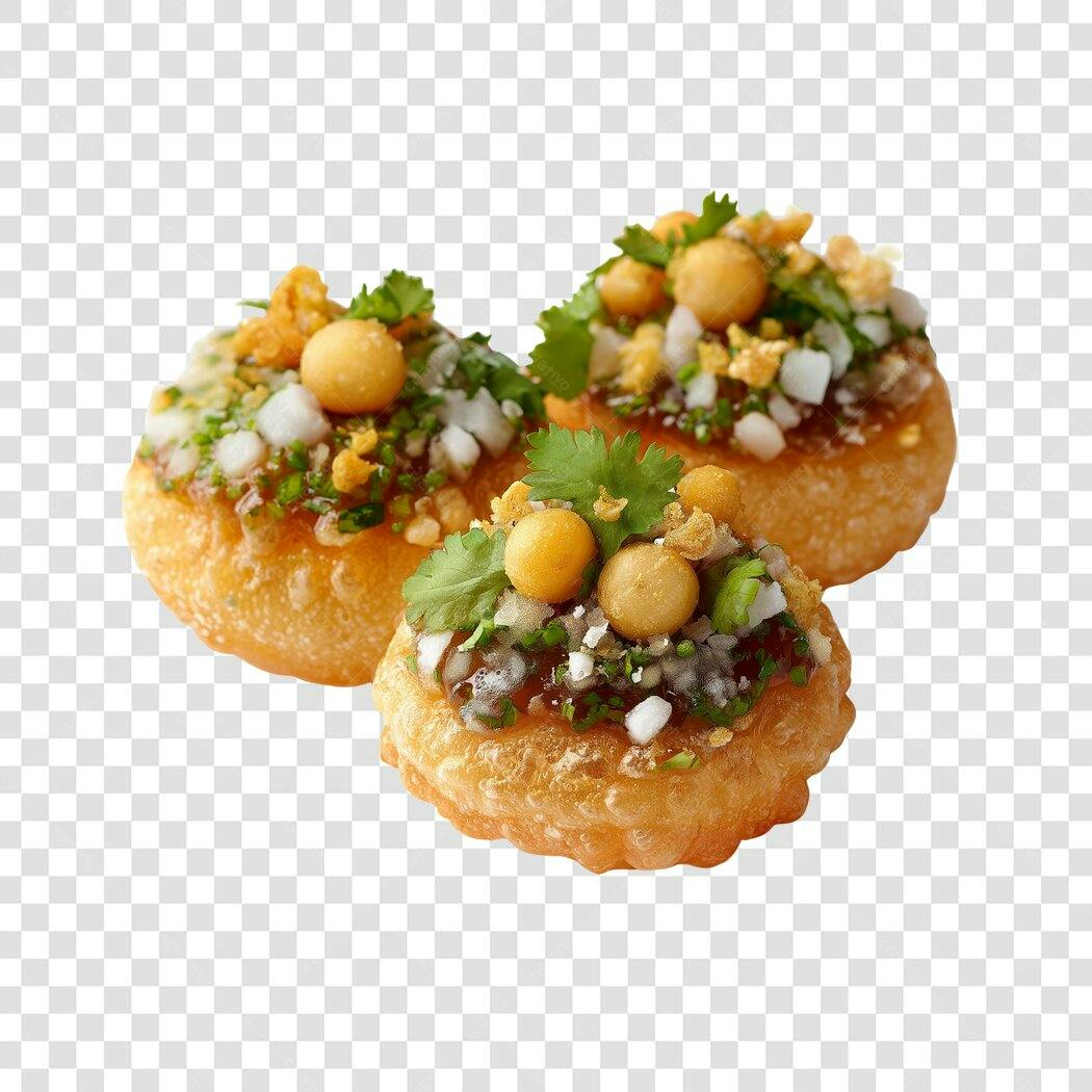 Foto Recortada Salgadinhos Indianos Samosa PNG Fundo Transparente