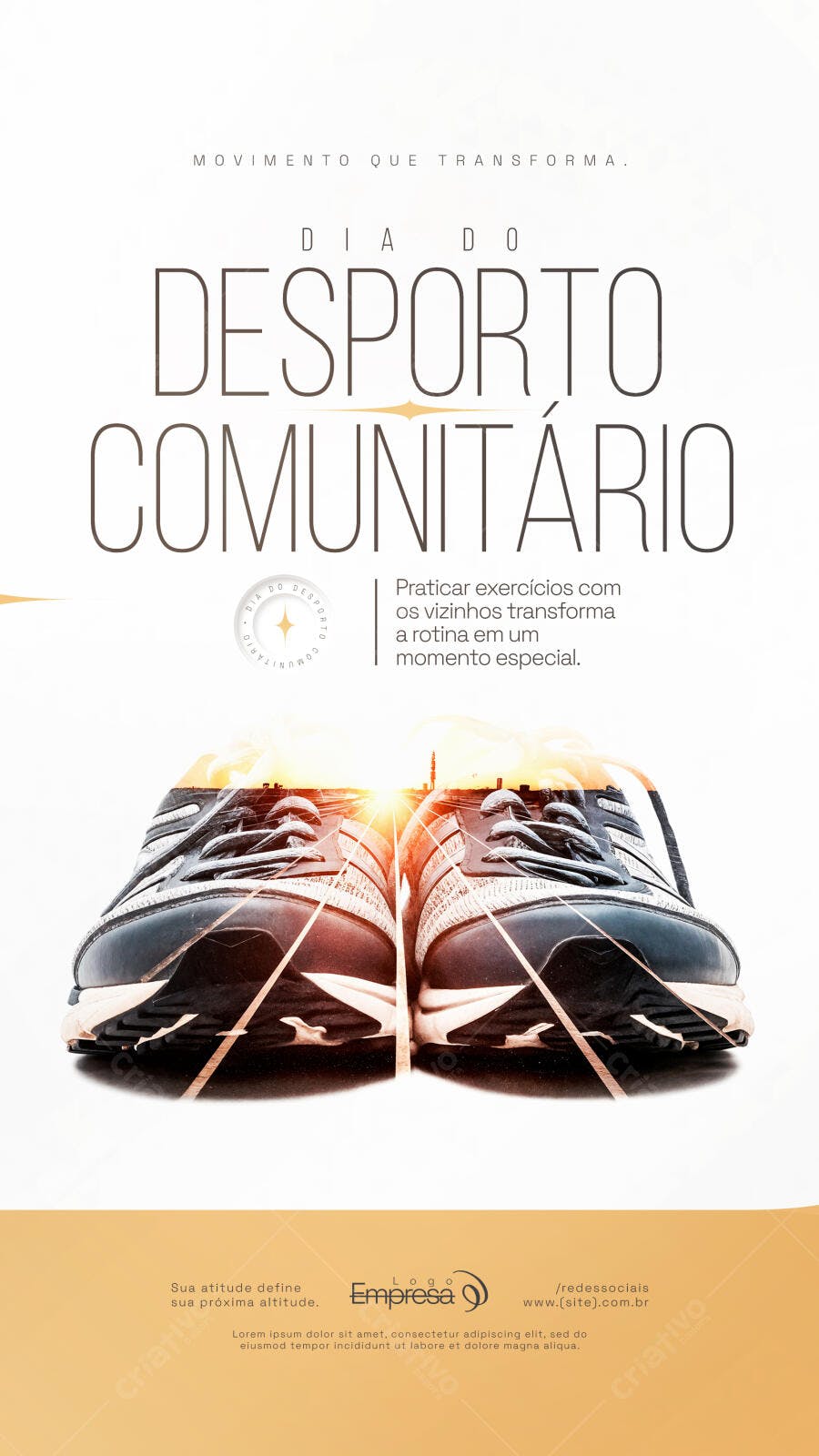 Post Instagram Dia do Desporto Comunitário PSD Editável