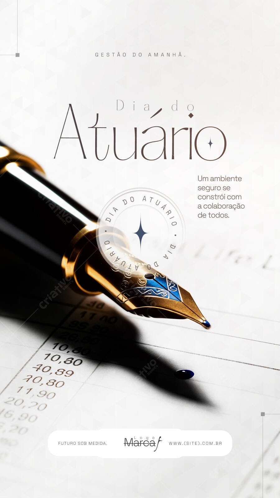 Story Dia do Atuário Gestão Financeira PSD Editável