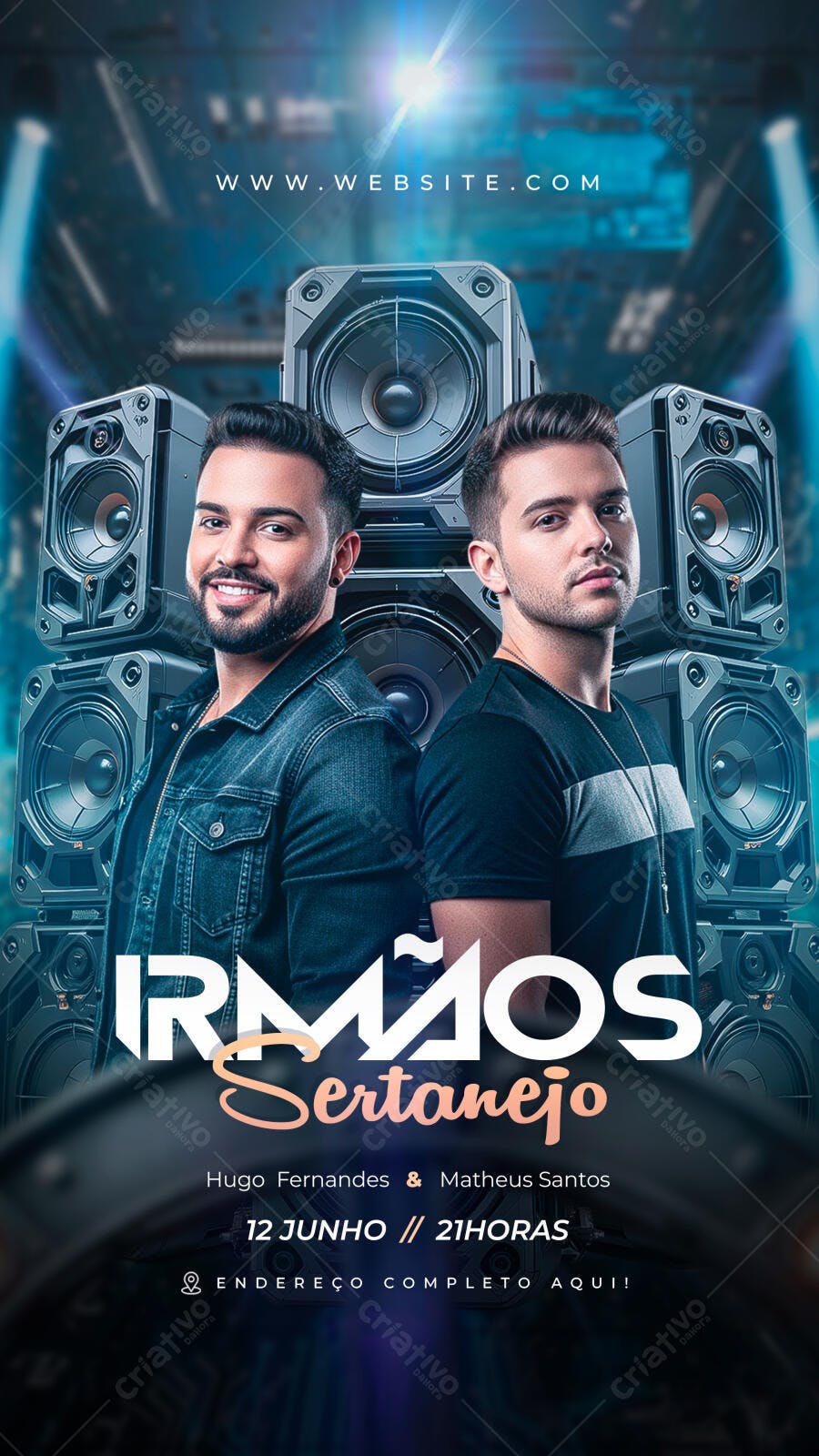 Story Instagram Festa Sertanejo Junho PSD Editável