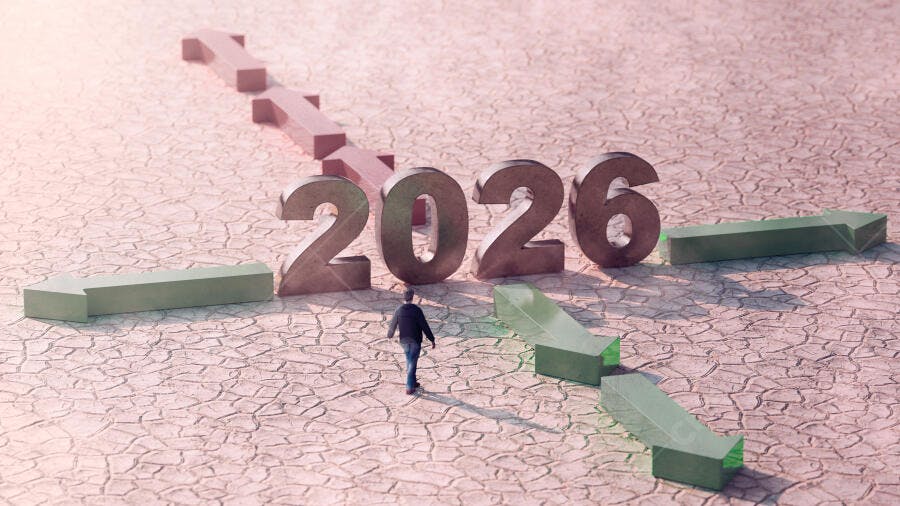 Foto Homem Caminhando Direções 2026 Decisões Futuro Planejamento