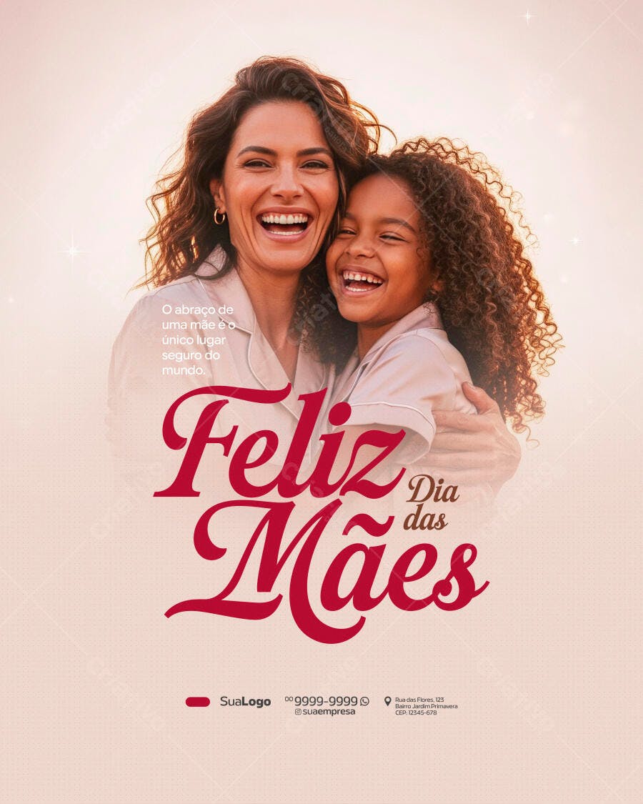 Post Dia das Mães PSD Editável para Redes Sociais