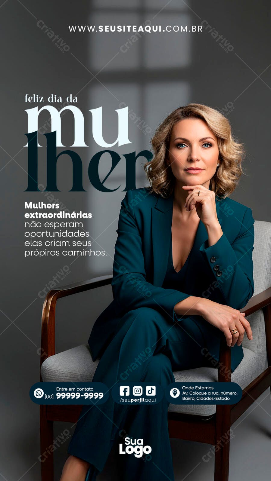 Story Dia da Mulher 8 de Março Corporativo PSD Editável