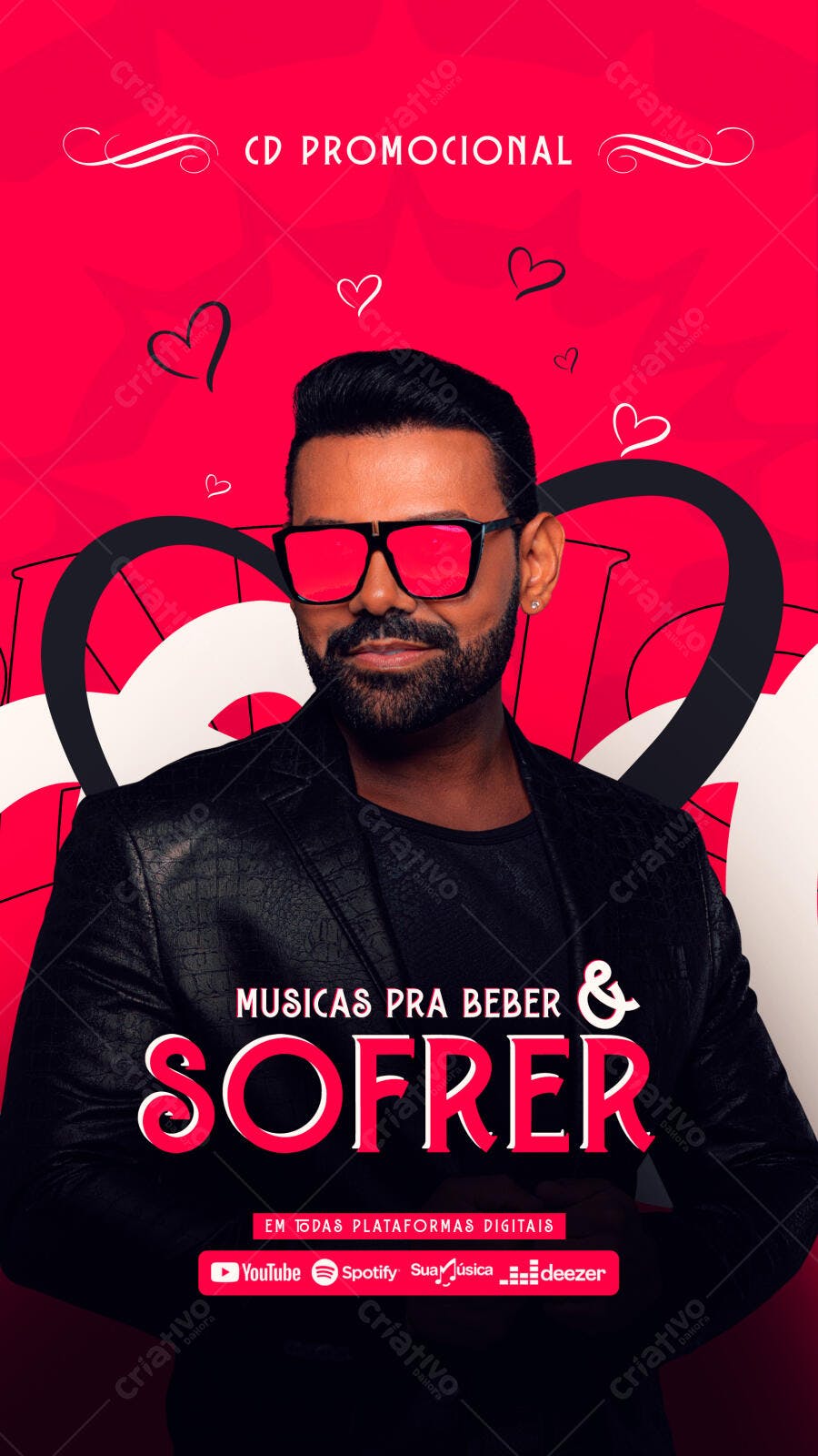 Story Instagram CD Promocional Música Sofrência PSD Editável
