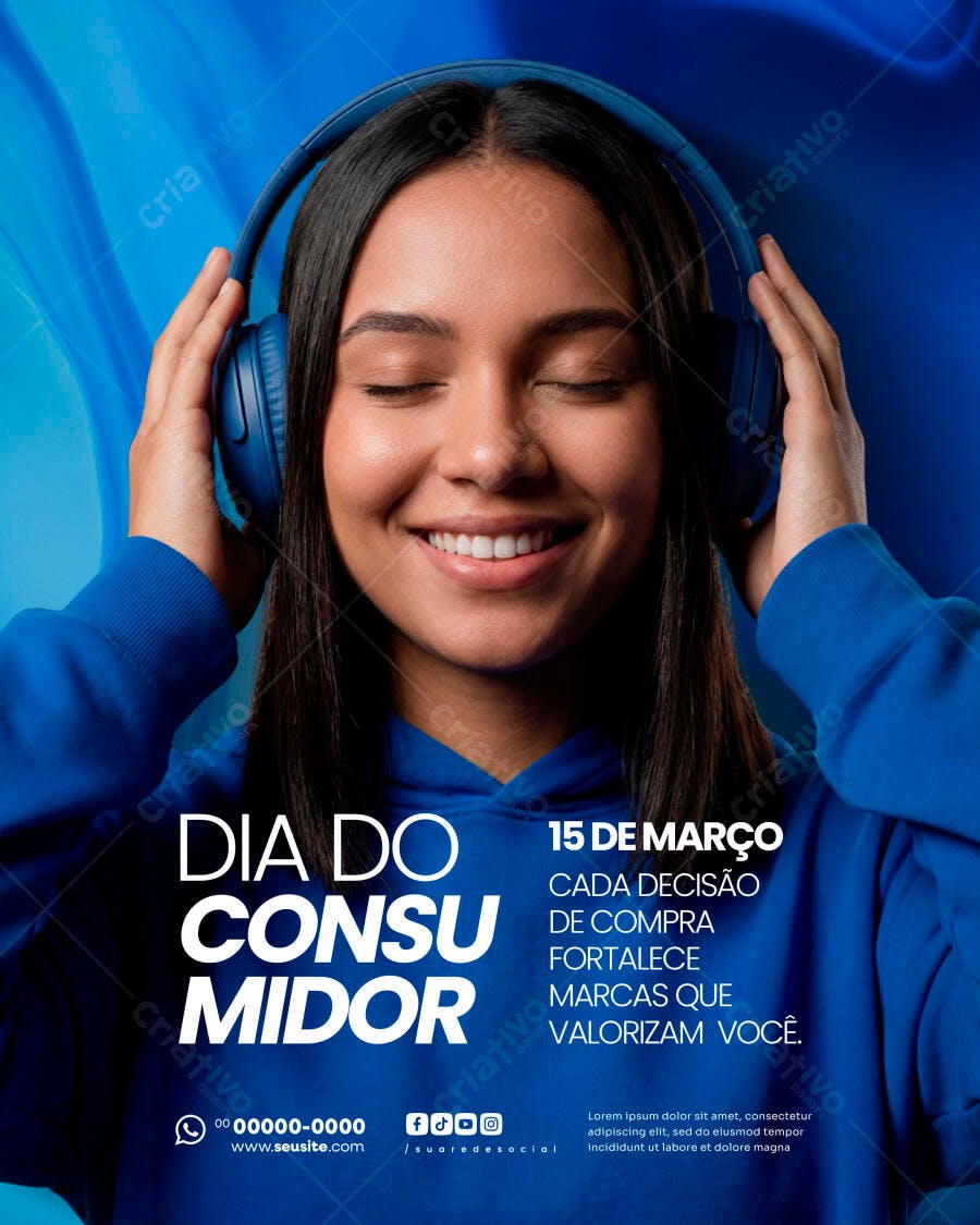 Post Instagram Dia do Consumidor 15 de Março PSD Editável