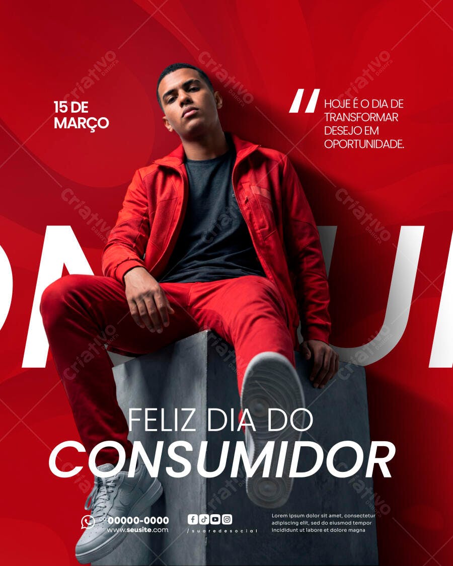 Post Instagram Dia do Consumidor 15 de Março PSD Editável