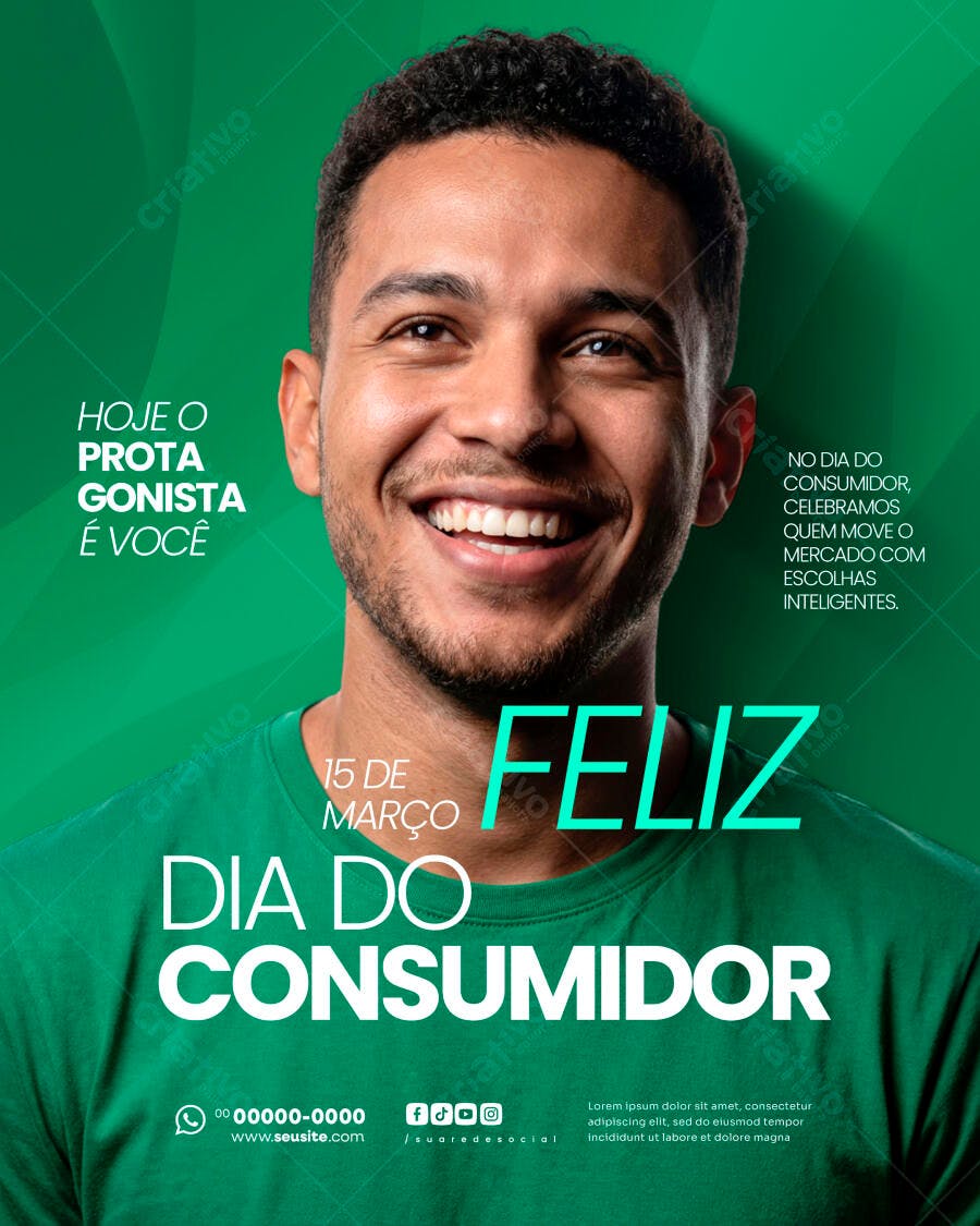Post Instagram Dia do Consumidor 15 de Março PSD Editável