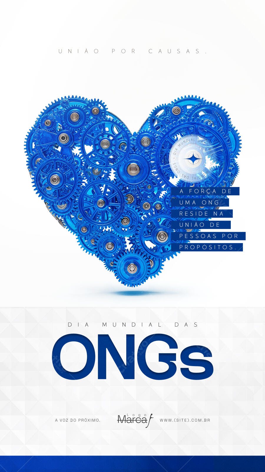 Post Instagram Dia Mundial das ONGs União Causas PSD Editável
