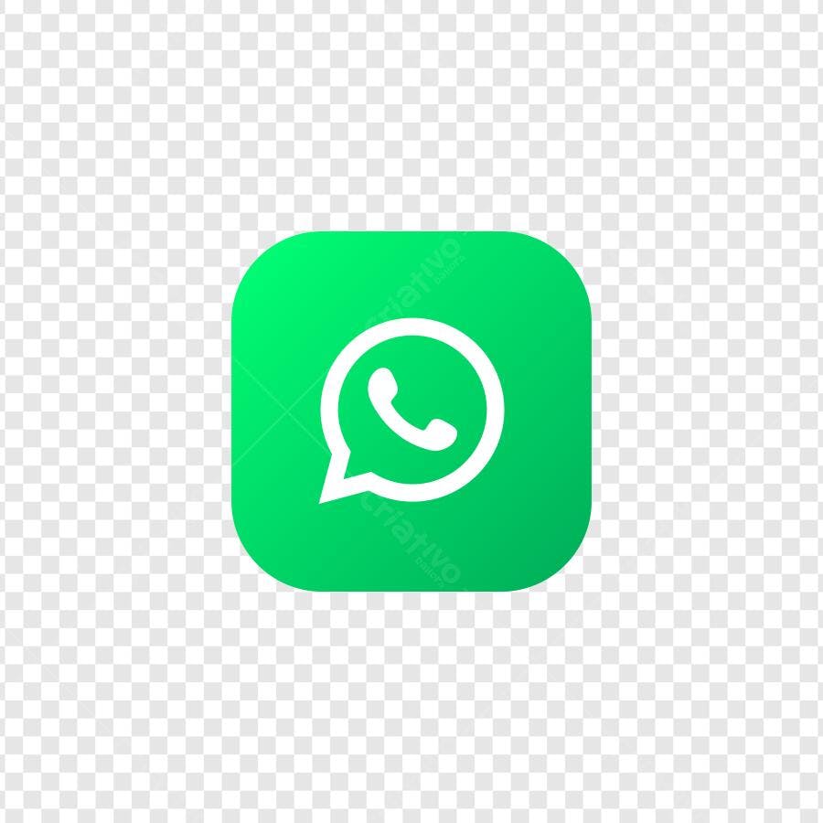 Ícone WhatsApp Verde Redondo PNG Fundo Transparente