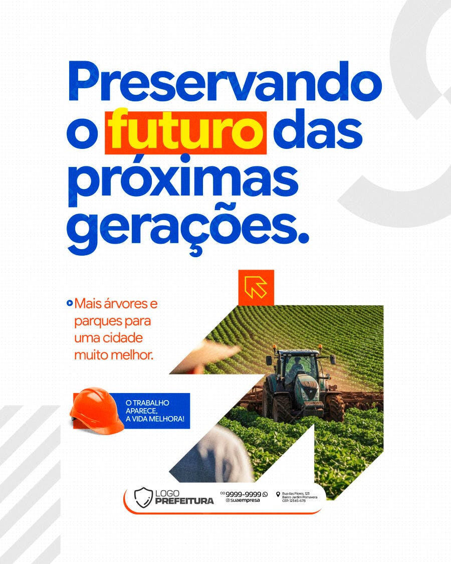Post Social Media Prefeitura Meio Ambiente PSD Editável
