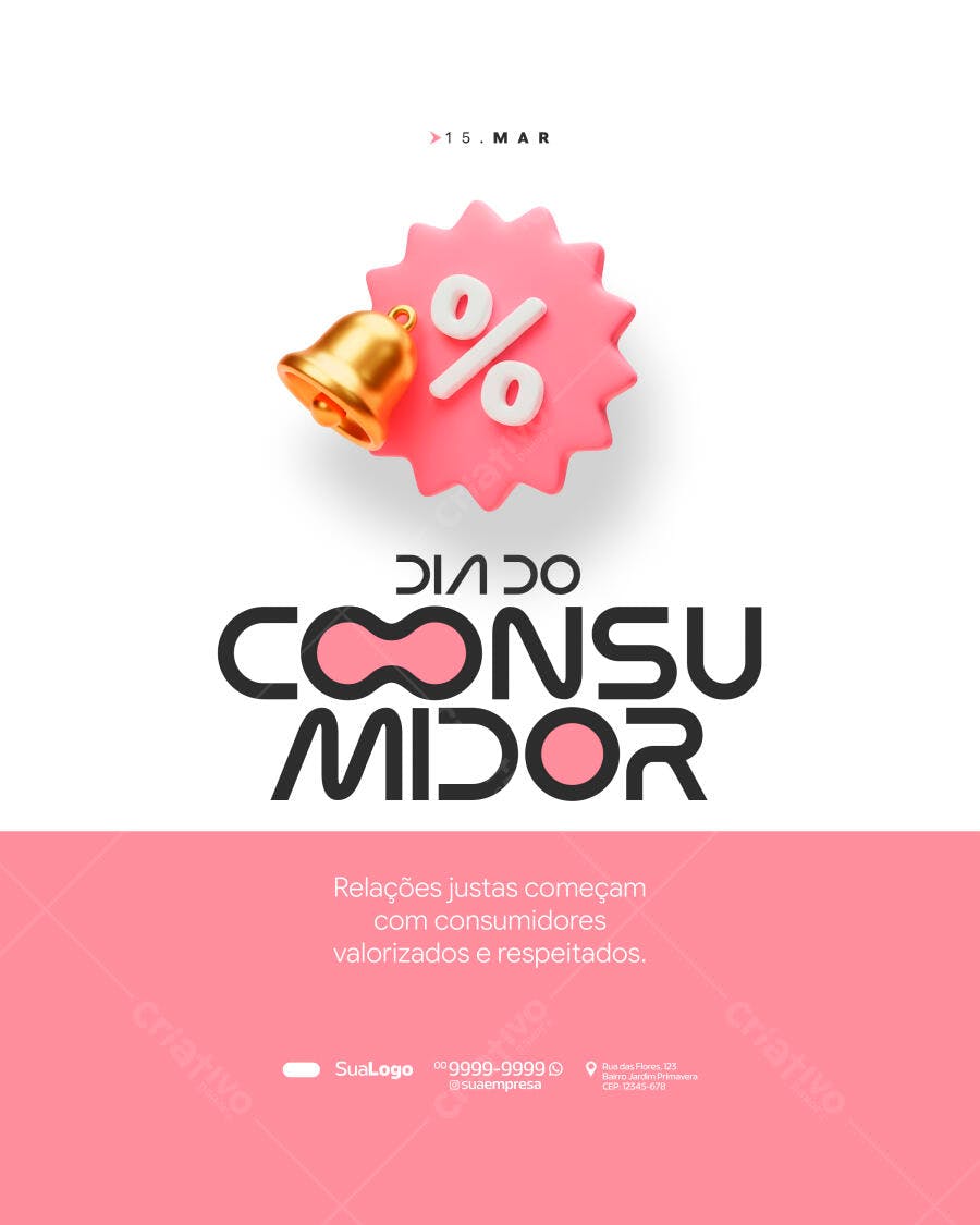 Post Dia do Consumidor 15 de Março PSD Editável