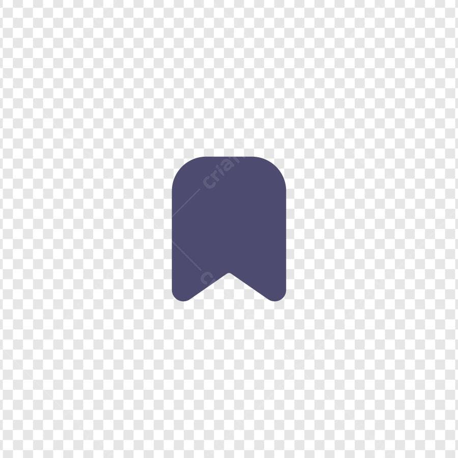 Ícone Marcador Favorito Salvar Flat Design PNG Fundo Transparente