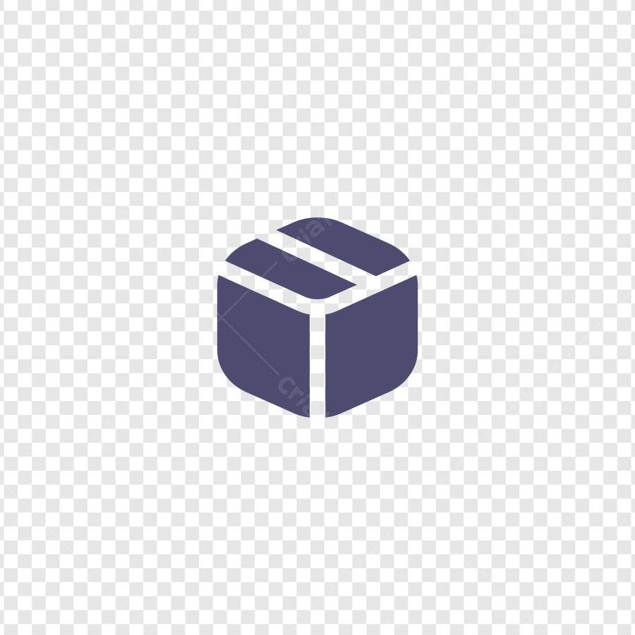 Ícone Caixa Pacote Entrega Flat Design PNG Fundo Transparente