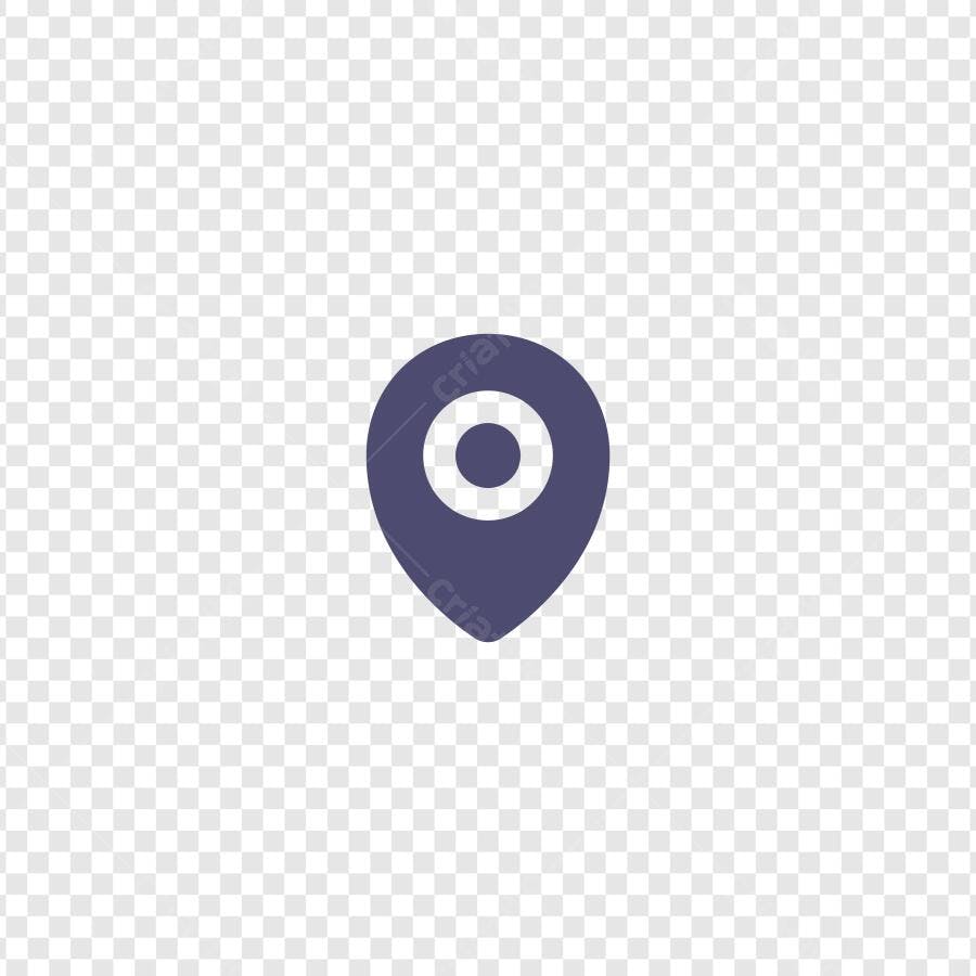 Ícone Localização GPS Flat Design PNG Fundo Transparente