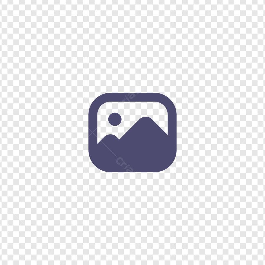 Ícone Imagem Galeria Fotos Flat Design PNG Fundo Transparente
