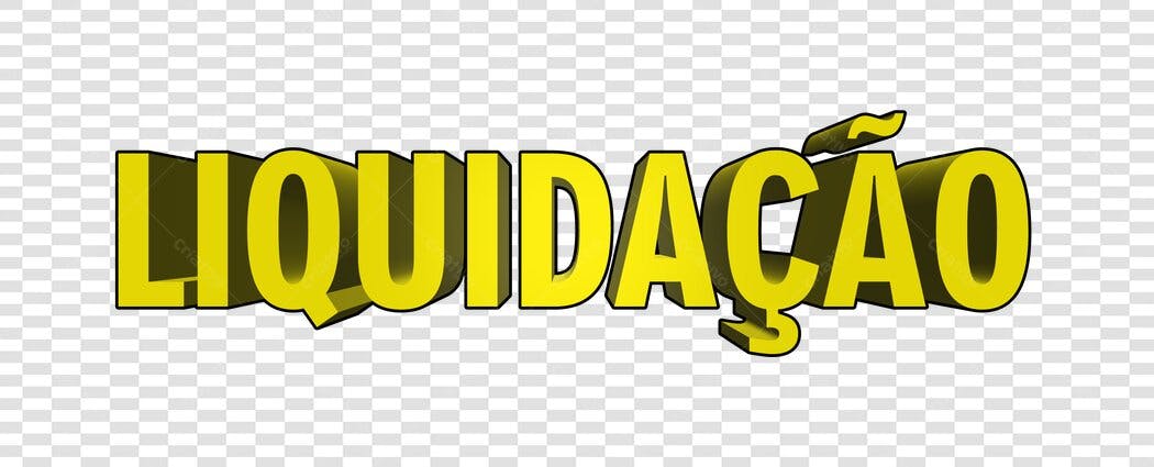 Elemento 3D Liquidação Amarelo Promoção PNG Fundo Transparente