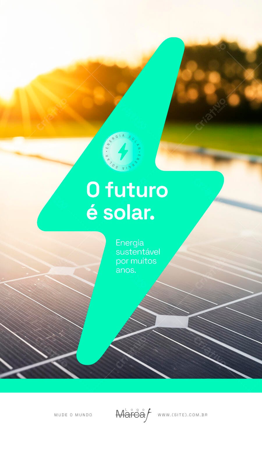 Story Instagram Energia Solar Sustentável PSD Editável