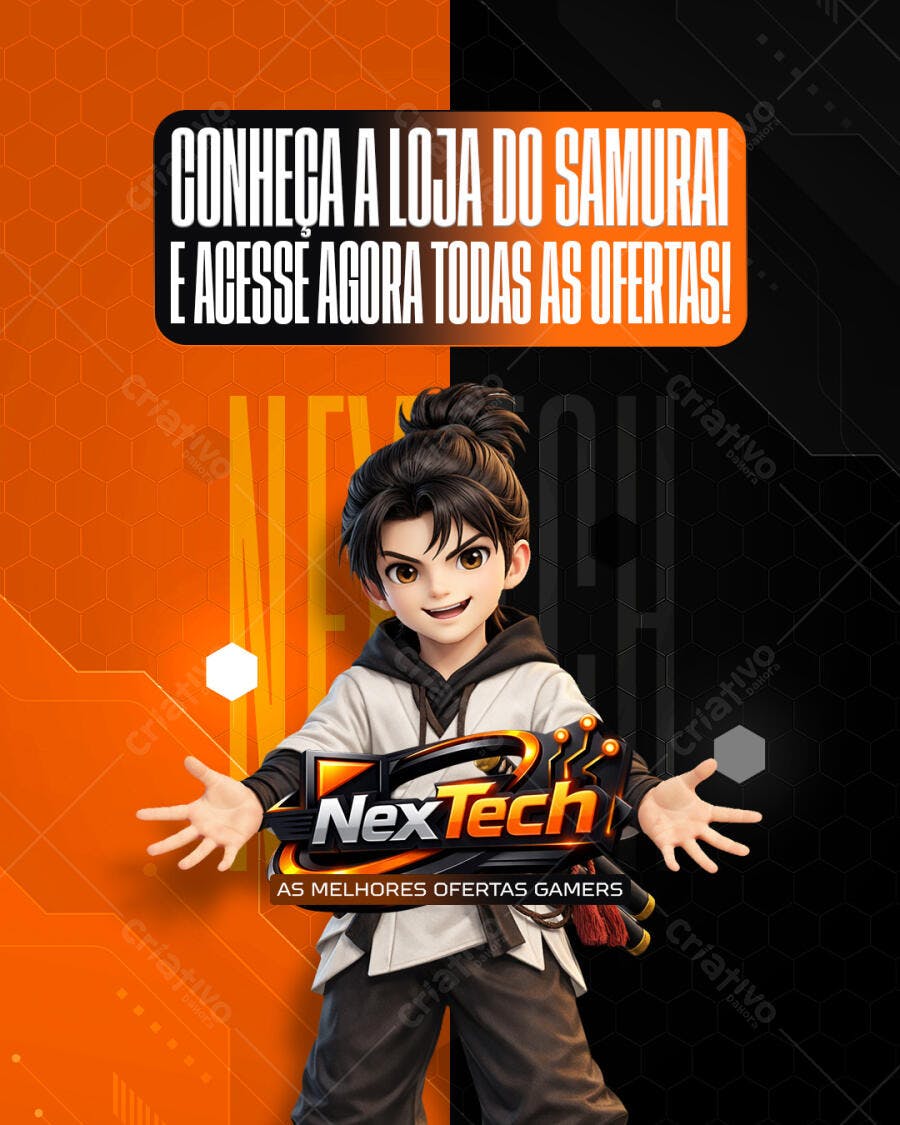 Post Instagram Loja Gamer Ofertas PSD Editável