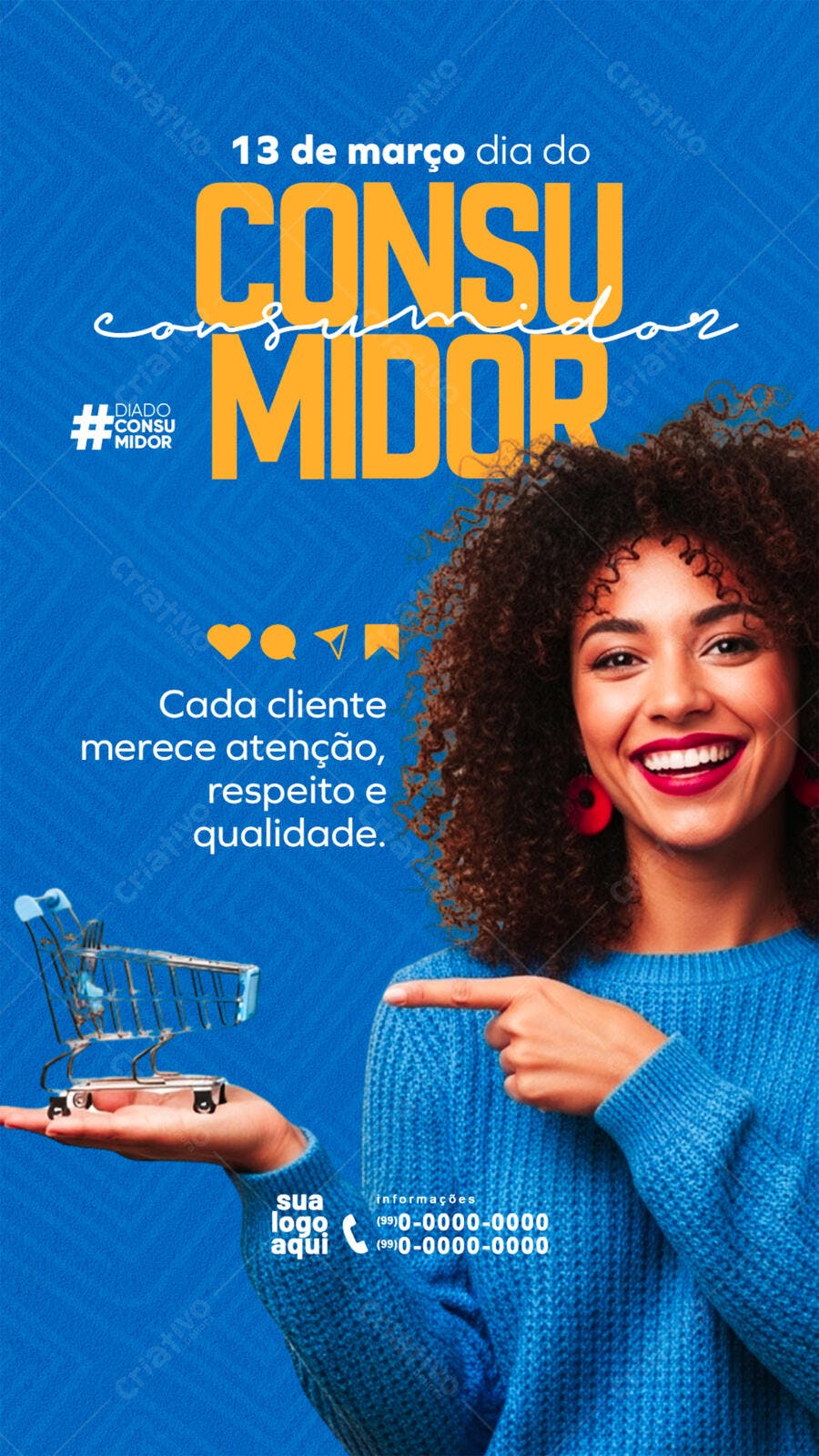 Story Instagram Dia do Consumidor 13 de Março PSD Editável