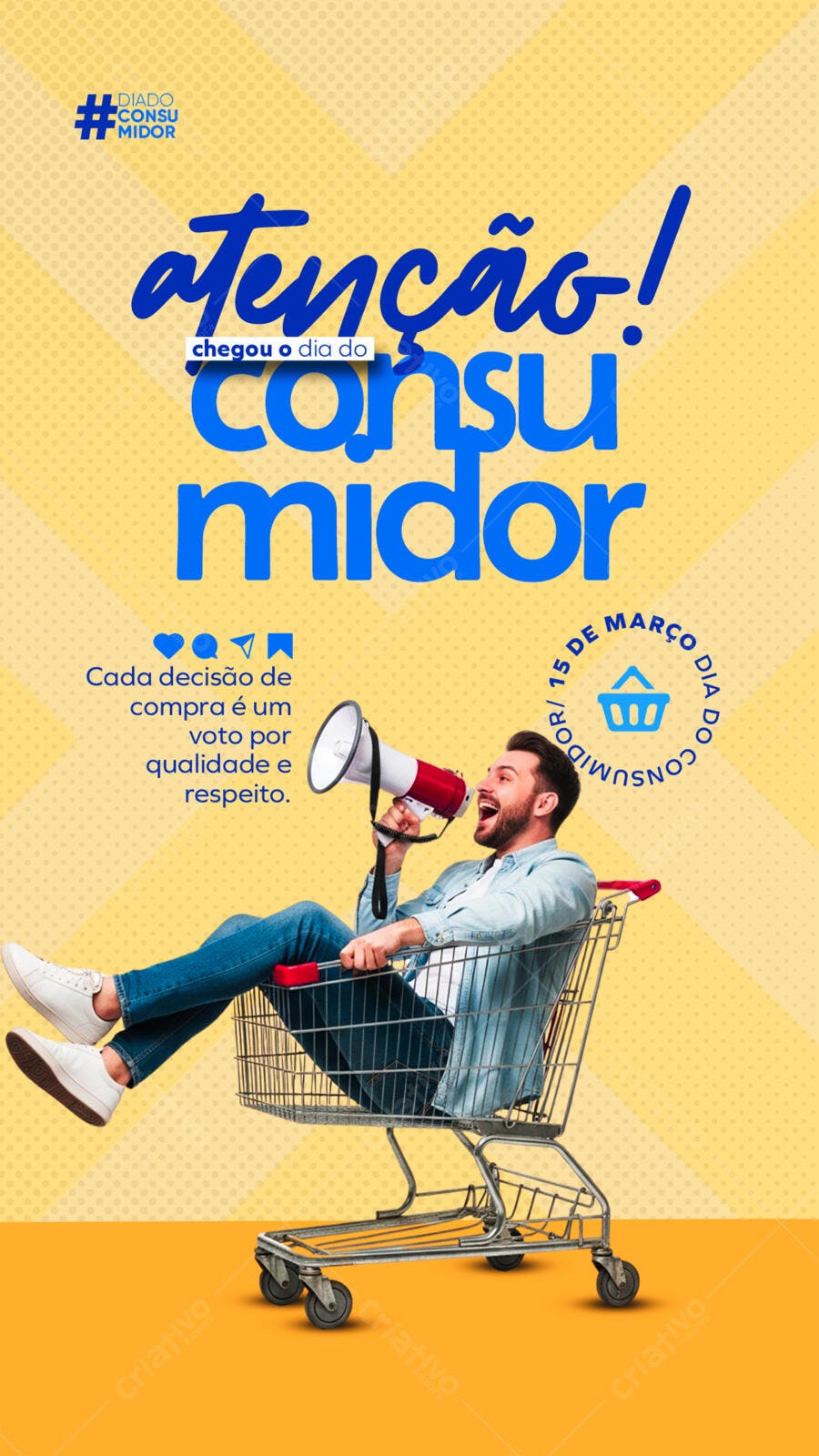 Post Instagram Dia do Consumidor 15 de Março PSD Editável