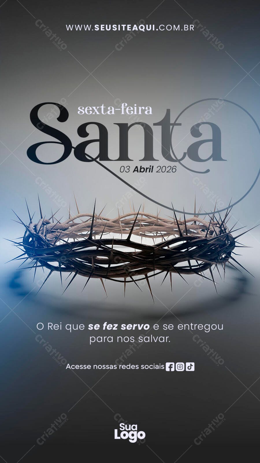 Story Sexta-feira Santa Páscoa PSD Editável