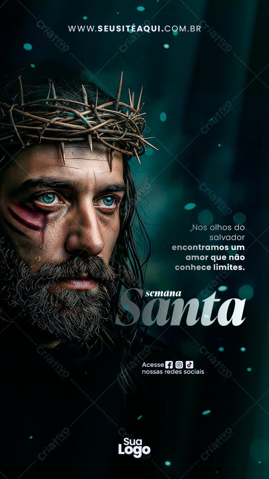 Story Instagram Semana Santa Páscoa PSD Editável