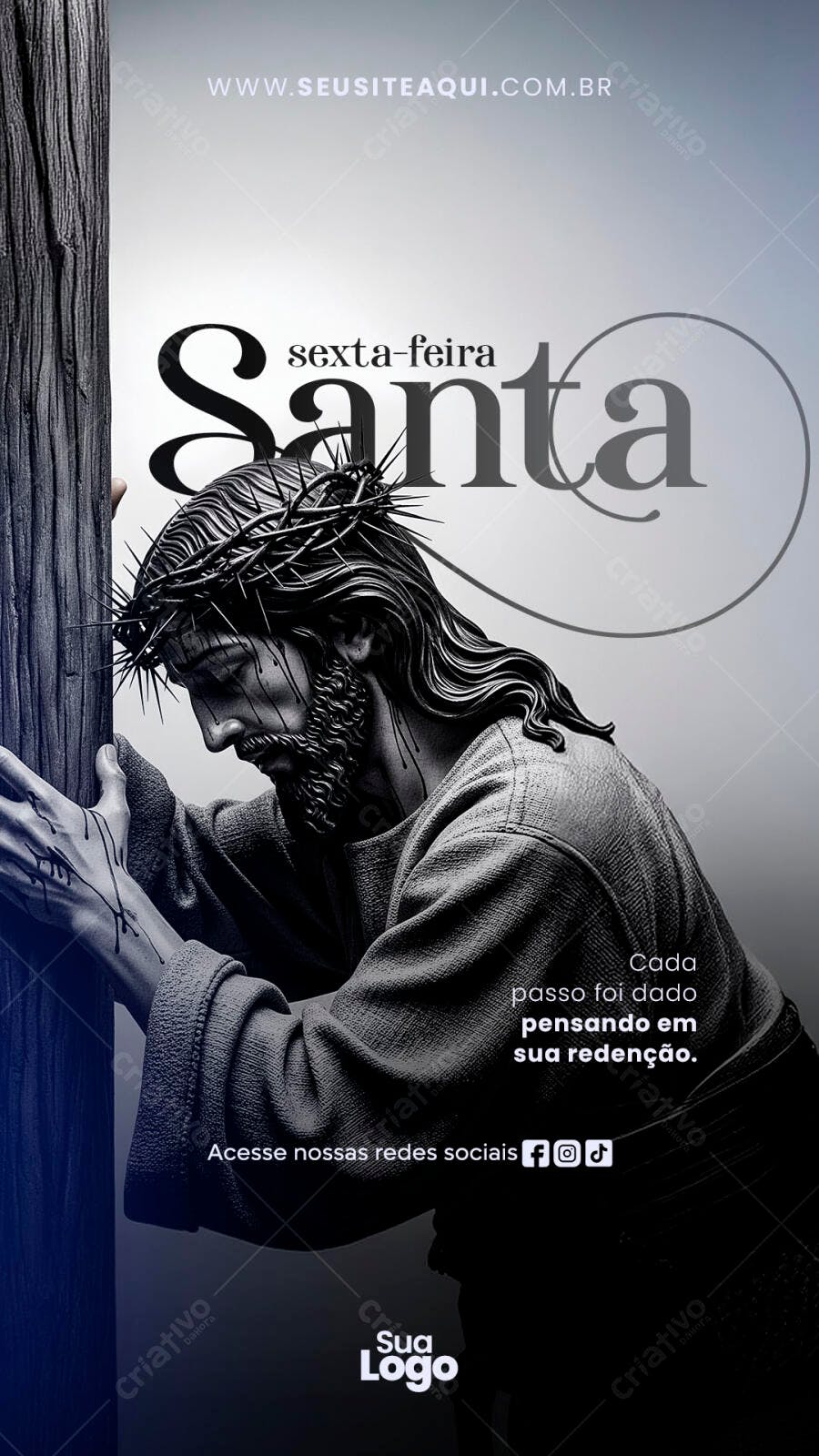 Story Sexta-feira Santa Páscoa Religioso PSD Editável
