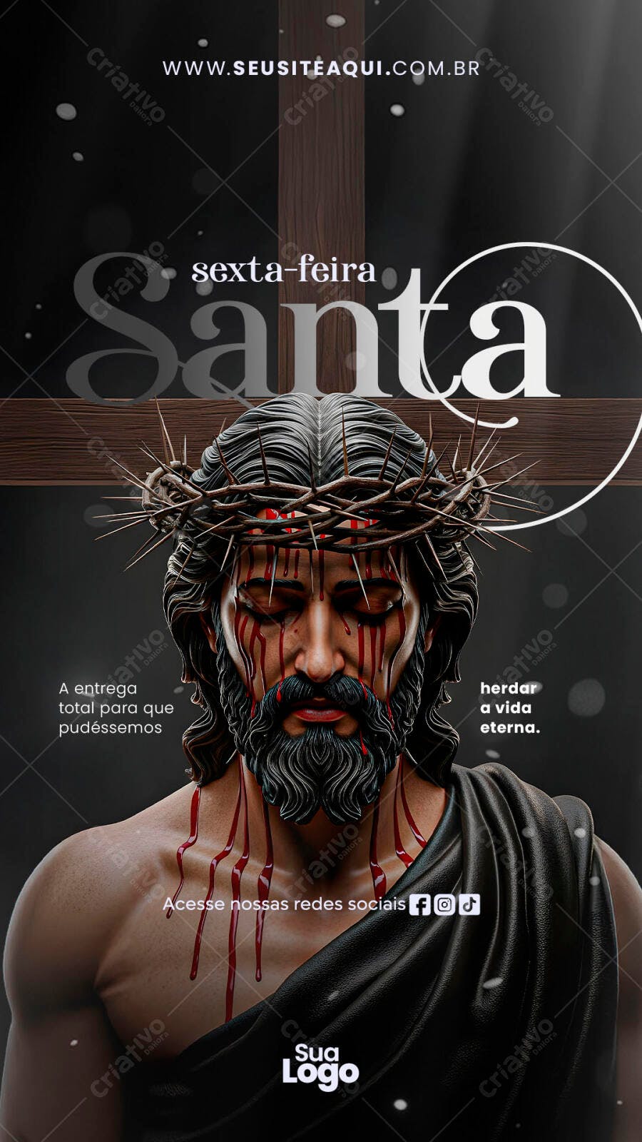 Story Sexta-feira Santa Páscoa PSD Editável