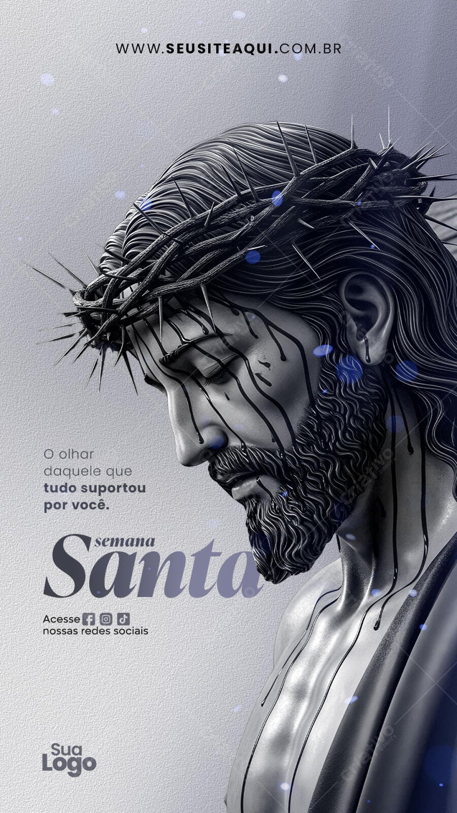 Story Instagram Semana Santa Jesus Cristo PSD Editável