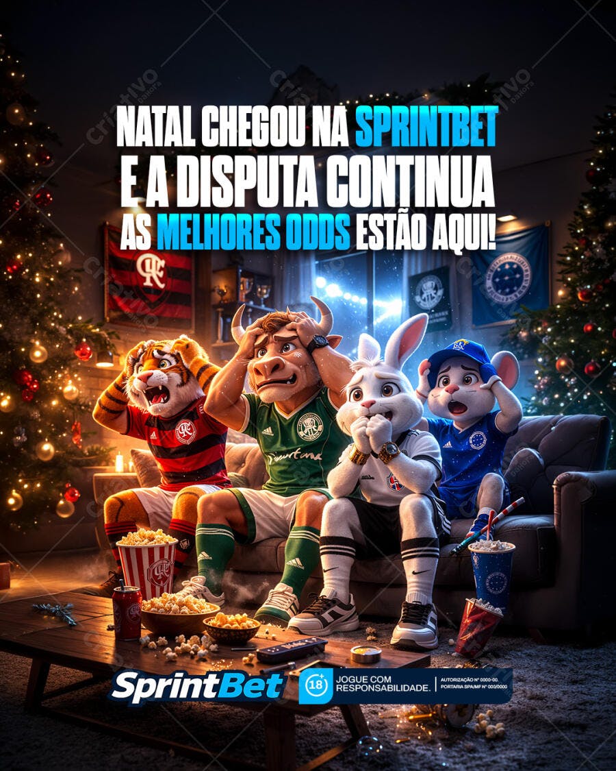 Post Natal Apostas Esportivas SprintBet PSD Editável