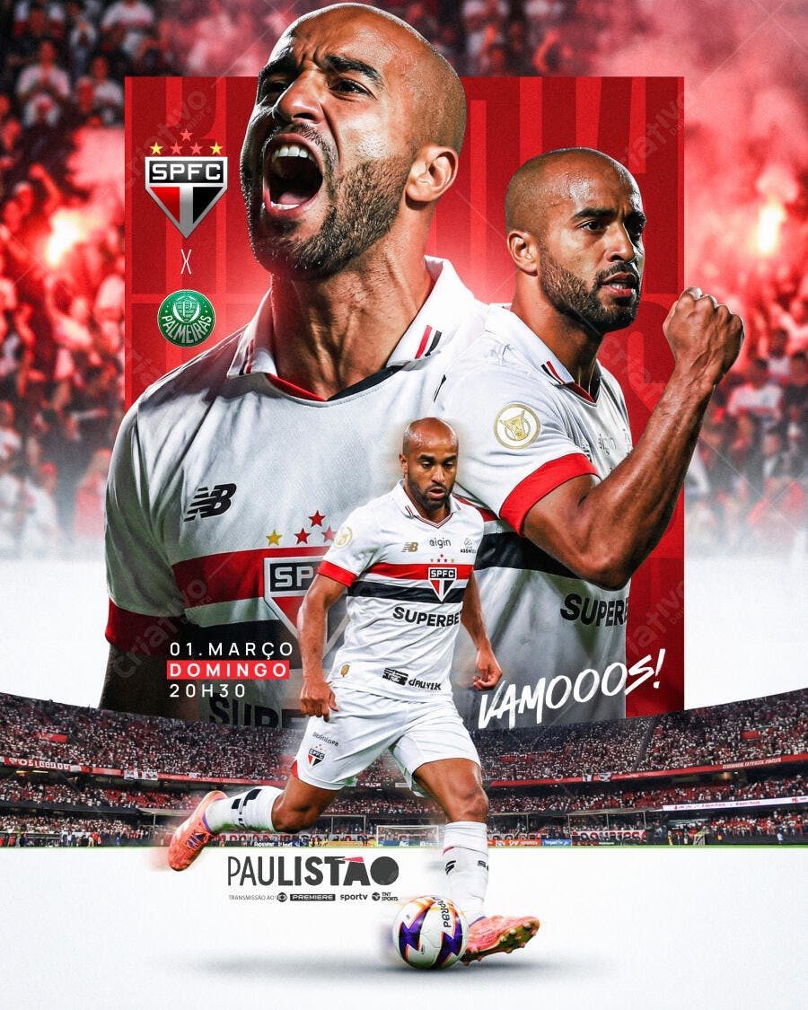 Post Instagram Futebol Campeonato Paulista PSD Editável